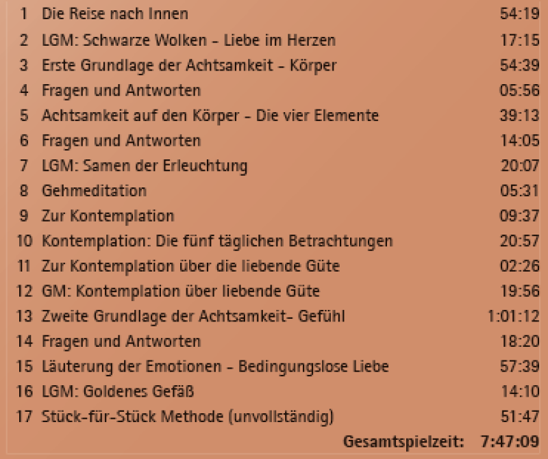 Ayya Khema - Die Reise nach Innen CD1